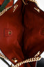 Gucci Red/Green Suede/Leather Rajah Tote Bag