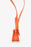 Jacquemus Orange Leather Micro Le Petit Chiquito Bag