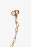 Christian Dior Aged Gold Tone Metal J'Adior Ribbon Choker