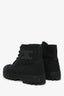 Celine Black Canvas Triomphe High Top Sneakers Size 35