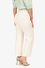 Hermès White Wool Patterned Pants Size 34
