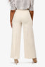 Forte Forte Cream Cotton/Wool Blend Chevron Wide Leg Pants Size 1