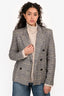 Isabel Marant Black/White Check Double Breasted Blazer Size 36