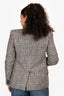 Isabel Marant Black/White Check Double Breasted Blazer Size 36