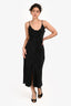 Sablyn Black Silk Button Down Silk Dress Size M