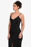 Sablyn Black Silk Button Down Silk Dress Size M