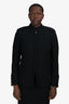 St. John Black Knit Zip-Up Jacket Size 8