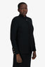 St. John Black Knit Zip-Up Jacket Size 8