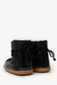 IKKII INUIKII Black Gloss Leather Snow Boots Size 38