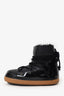 IKKII INUIKII Black Gloss Leather Snow Boots Size 38