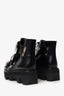 Alexander Wang Black Sloane Triple-buckled Platform Boot Size 37.5