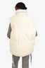 Khrisjoy White Faux Fur Teddy Down Vest Size 00