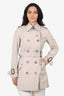Burberry Beige Trench Coat Size 4