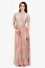 Needle & Thread Pink Floral Beaded Gown Size 6