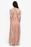 Needle & Thread Pink Floral Beaded Gown Size 6