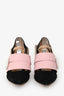 Jacquemus Black/Pink Suede Geometric Block Heels Size 37