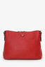 Prada Red Vitello Daino Hobo Bag