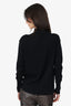 White + Warren Black Mock Neck Long Sleeve Top Size XS