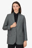 Zadig & Voltaire Grey 'Love' Single Breasted Blazer Size 40