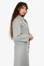Joseph Grey Wool/Cashmere Midi Coat Size 32