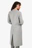 Joseph Grey Wool/Cashmere Midi Coat Size 32