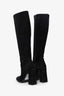 By Far Black Suede Knee High Boots Size 36