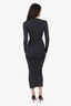Skims Dark Grey Long Sleeve Bodycon Long Dress Size XS
