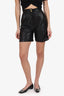 Vintage Leather High Waisted Shorts GHW Size 4