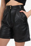 Vintage Leather High Waisted Shorts GHW Size 4
