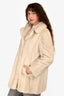 F. Wiene Vintage Cream Mink Fur Jacket Est. Size S