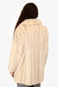 F. Wiene Vintage Cream Mink Fur Jacket Est. Size S