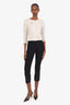 Jacquemus Black High Waisted Split Detail Trousers Size 34