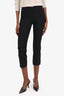 Jacquemus Black High Waisted Split Detail Trousers Size 34