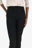 Jacquemus Black High Waisted Split Detail Trousers Size 34