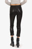 The Row Black Leather Skinny Pants Size XS