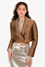 Brunello Cucinelli Brown Cropped Blazer Size 38