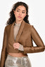 Brunello Cucinelli Brown Cropped Blazer Size 38