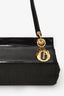 Christian Dior 1997 Vintage Dark Brown Patent/Nylon Cannage Shoulder Bag