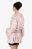 Versace Home Pink Jacquard Belted Robe Size S
