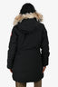 Canada Goose Black Fur Hooded Jacket Size S