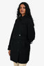 Burberry Black The Kensignton Trench Coat Size 6