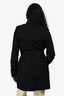 Burberry Black The Kensignton Trench Coat Size 6