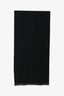 Gucci Black Wool Blend GG Scarf
