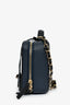 Pre-Loved Chanel™ 2019 Black/Navy Medium Filigree Vanity Case Bag