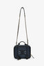 Pre-Loved Chanel™ 2019 Black/Navy Medium Filigree Vanity Case Bag