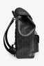 Christian Dior Homme Black Coated Canvas/Leather CD Diamond Print 'Hit The Road' Backpack