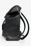Christian Dior Homme Black Coated Canvas/Leather CD Diamond Print 'Hit The Road' Backpack