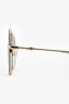 Gucci Black/Gold Acrylic/Metal Round Sunglasses