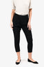 Helmut Lang Black Crossover Tapered Pants Size 2