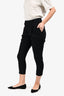 Helmut Lang Black Crossover Tapered Pants Size 2
